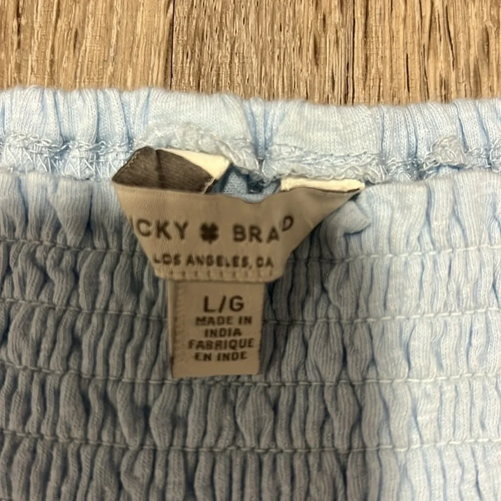 Lucky Brand Eyelet Square Neck Flowy Pullover Boho  Top​​​​ - Picture 10 of 12